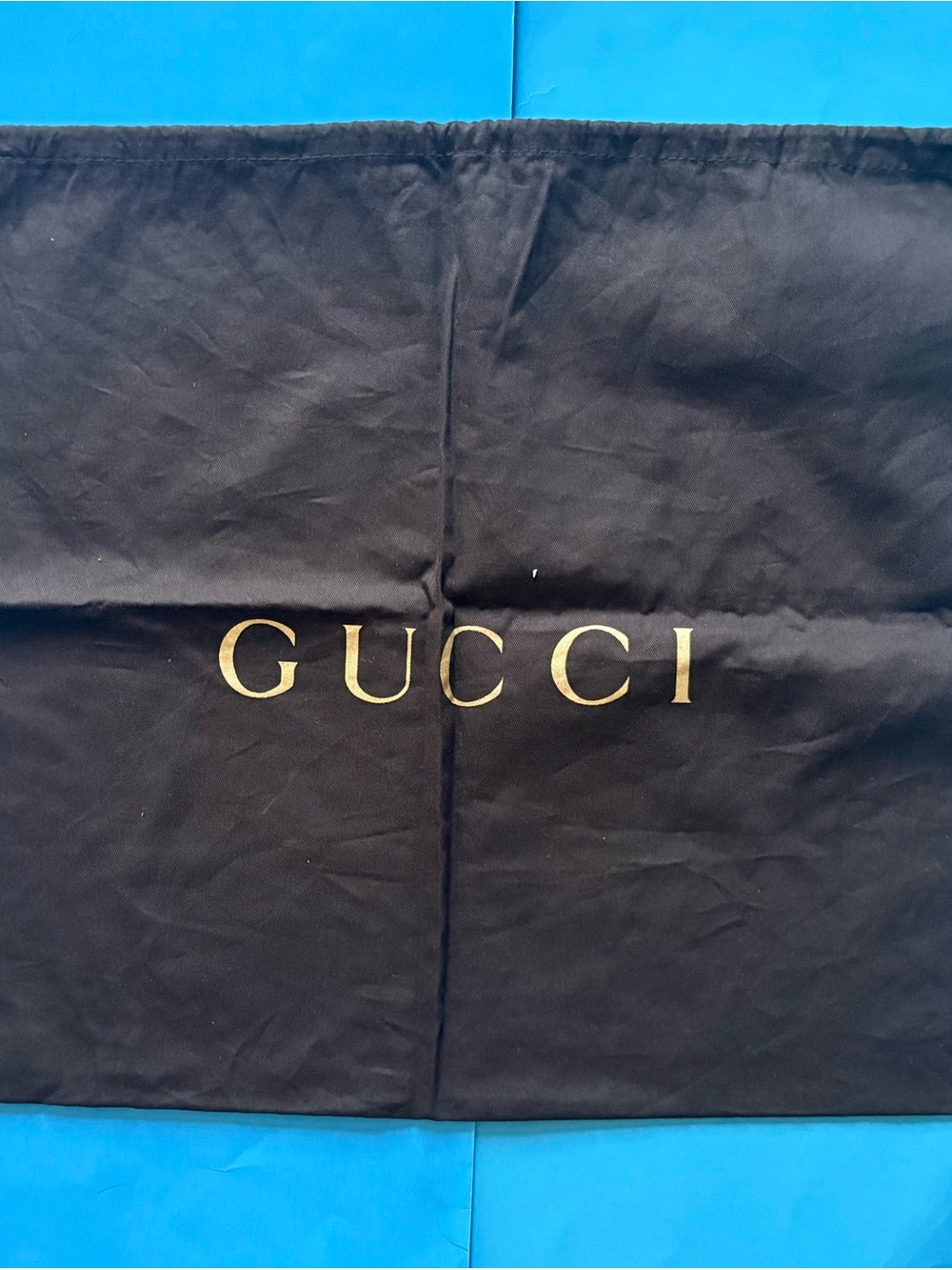 💟 Gucci Extra Large Brown Dustbag Gold Logo 19.5”x14.5”